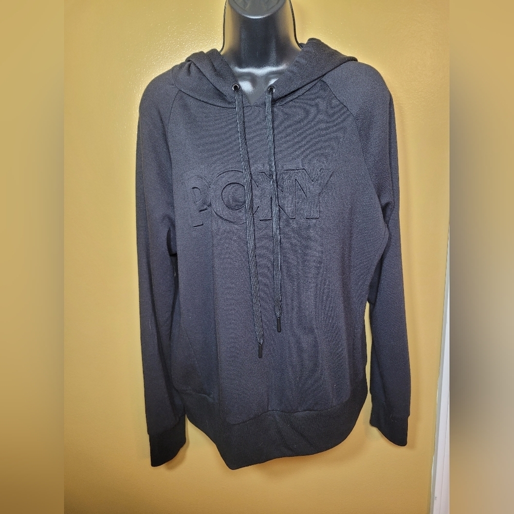Pony Black Fleece Lined Hoodie sz XL